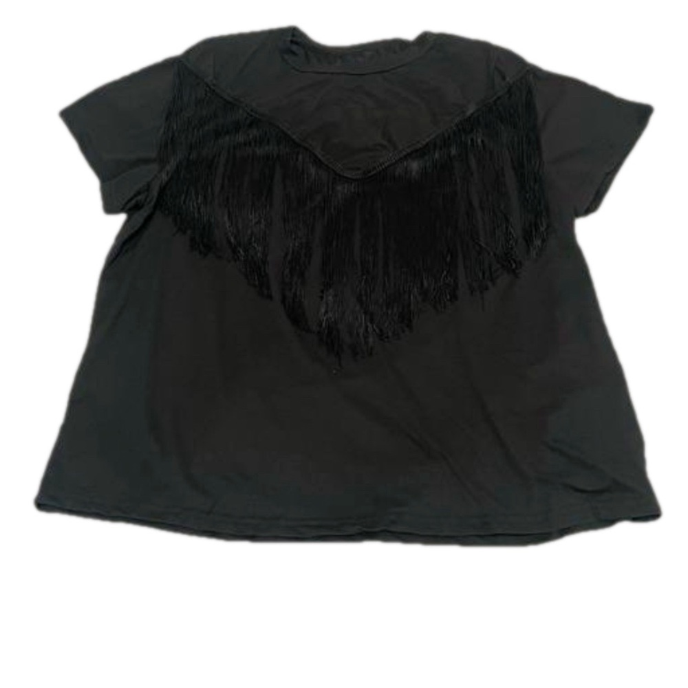 Black Fringe T-shirt